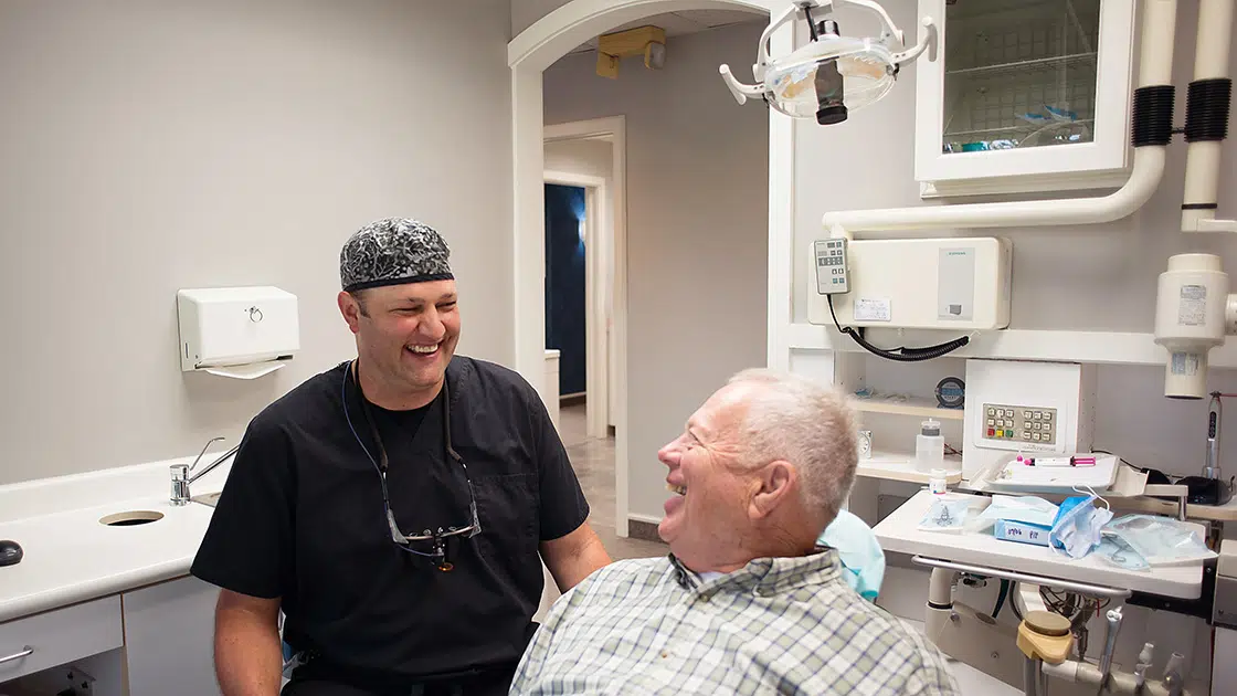 happy patient and doctor